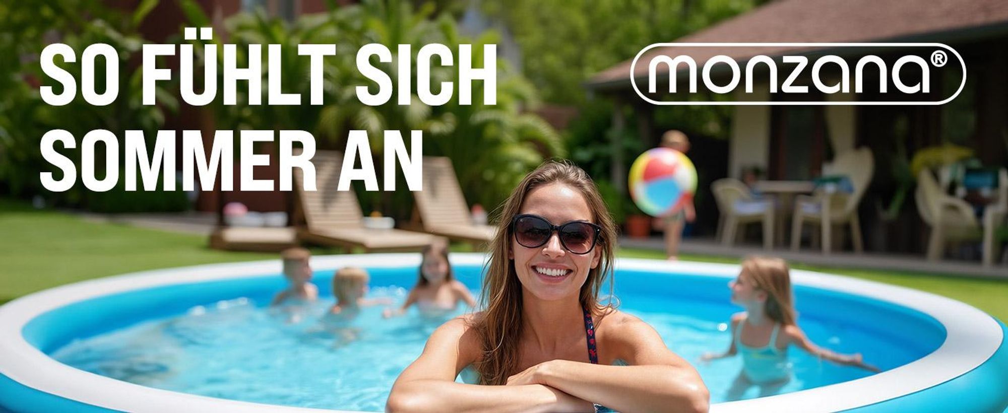 MONZANA Solar Poolheizung 112x55x14cm 10000 L/h