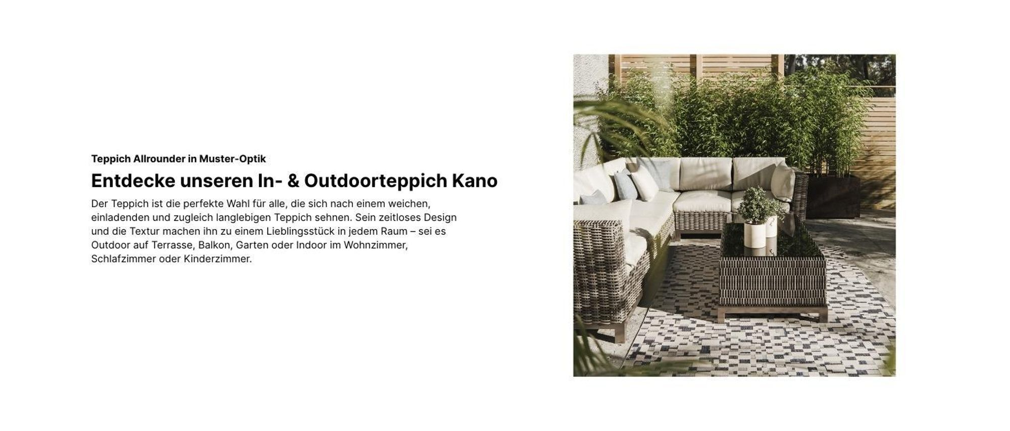 Interiyou In- & Outdoor-Teppich Kano Cream/Beige A5 300x400 cm