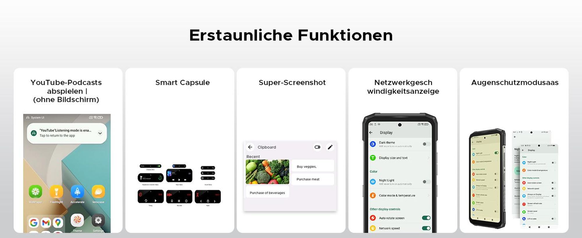 DOOGEE Blade20 Ultra Smartphone Handy, 1,54" Zusatzdisplay, 10300mAh Akku, 8GB+512GB, 6,6" 90Hz, 50MP, NFC, Fingerabdruck, IP68, ohne Vertrag
