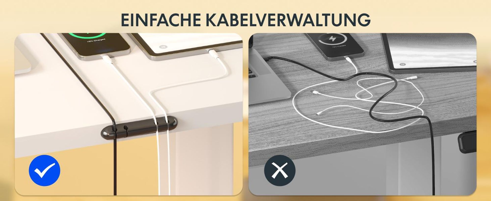 FLEXISPOT QE1 Höhenverstellbarer Schreibtisch 120x60cm EINTEILIGE TISCHPLATTE, 4 Memory-Funktion, Antikollisionsschutz, Haken & Kabelmanagement (Weiß)