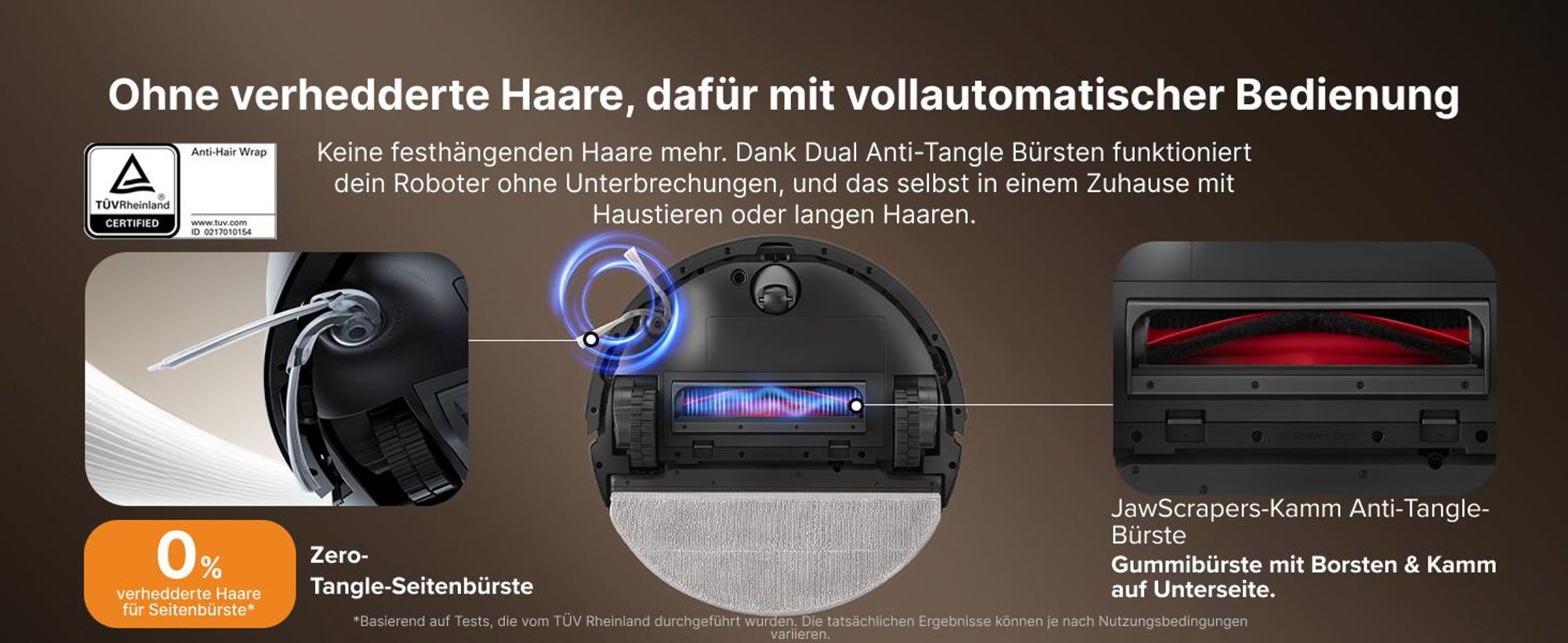 Roborock Q10 PF+ Staubsauger Roboter 10000 Pa (Upgrade von Q8 max+), Dual Anti-Tangle-System, Auto-Entleerungsstation für 7 Wochen, Schwarz