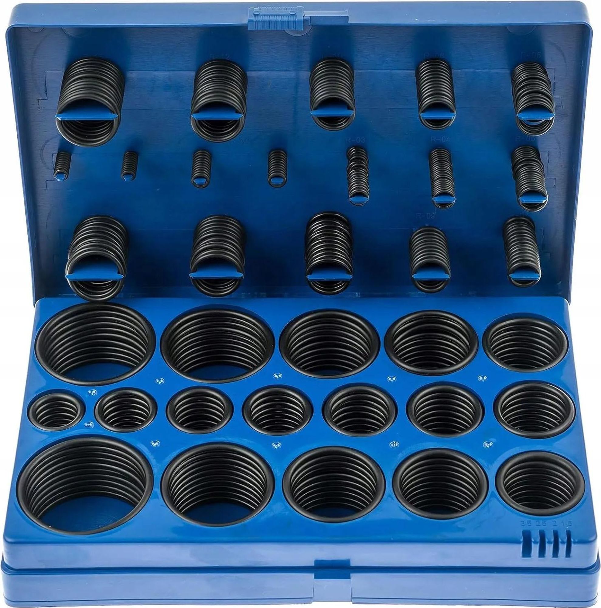 LUXTOM | O Ring Sortiment, NBR 3-50mm, 419tlg, Dichtungsringe Set, O Ringe Dichtungsset, Dichtungsgummi, Gummi Dichtung