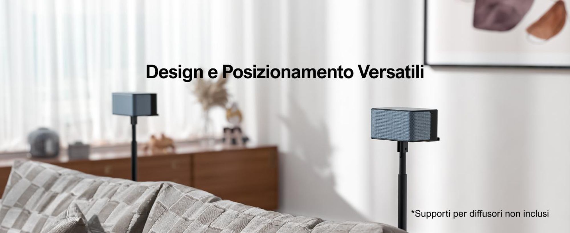 Soundbar surround 5.1 ULTIMEA, sistema audio surround virtuale 3D, soundbar regolabile in base ai bassi con subwoofer e altoparlanti posteriori