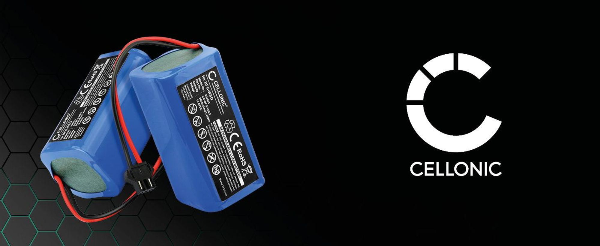 CELLONIC 1x Akku für Staubsauger Kompatibel mit ANKER Eufy RoboVac 30C Max, Eufy RoboVac 12, Kompatibel mit Eufy T2150311, C0914E1 - (2600mAh, 14.4V)