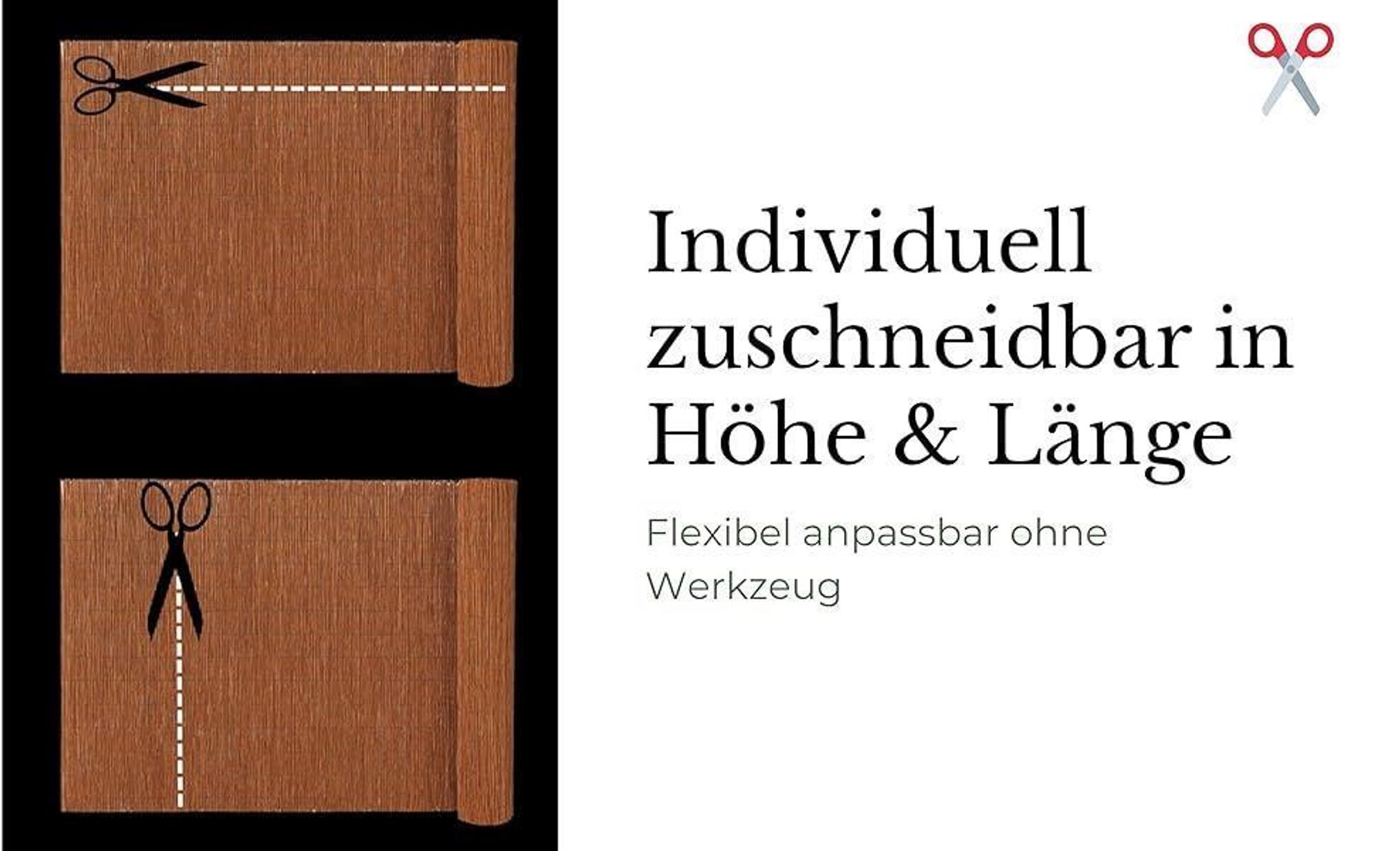 Weidenmatte 100 x 300 cm Gartenzaun Balkon Weidenzaun Zaun Windschutz & Sonnenschutz Balkonverkleidung Wetterfest Sichtschutzzaun Sichtschutzmatte