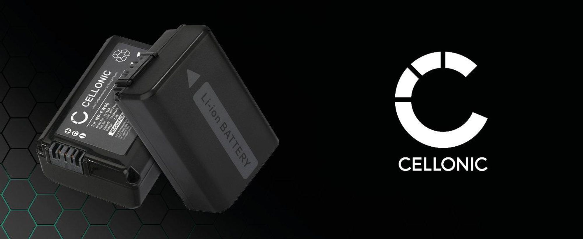 CELLONIC 2x Akku für Kamera Kompatibel mit Sony ILCE-6000 (α6000), A6400 ILCE-6400, Alpha 6400 ILCE-6400, NP-FW50 - (1030mAh , 7.4V)