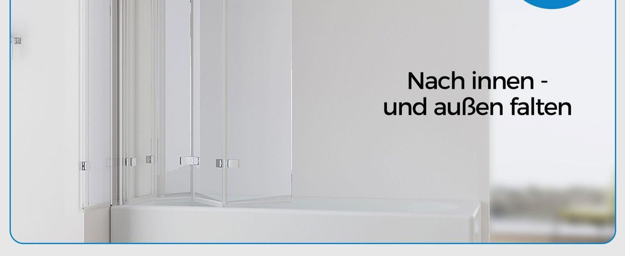 IMPTS Duschwand für Badewanne 140x140cm 3-teilig Faltwand Badewannenaufsatz Faltbar Duschabtrennung 6mm ESG GLAS Badwannenfaltwand Chrom, Klarglas