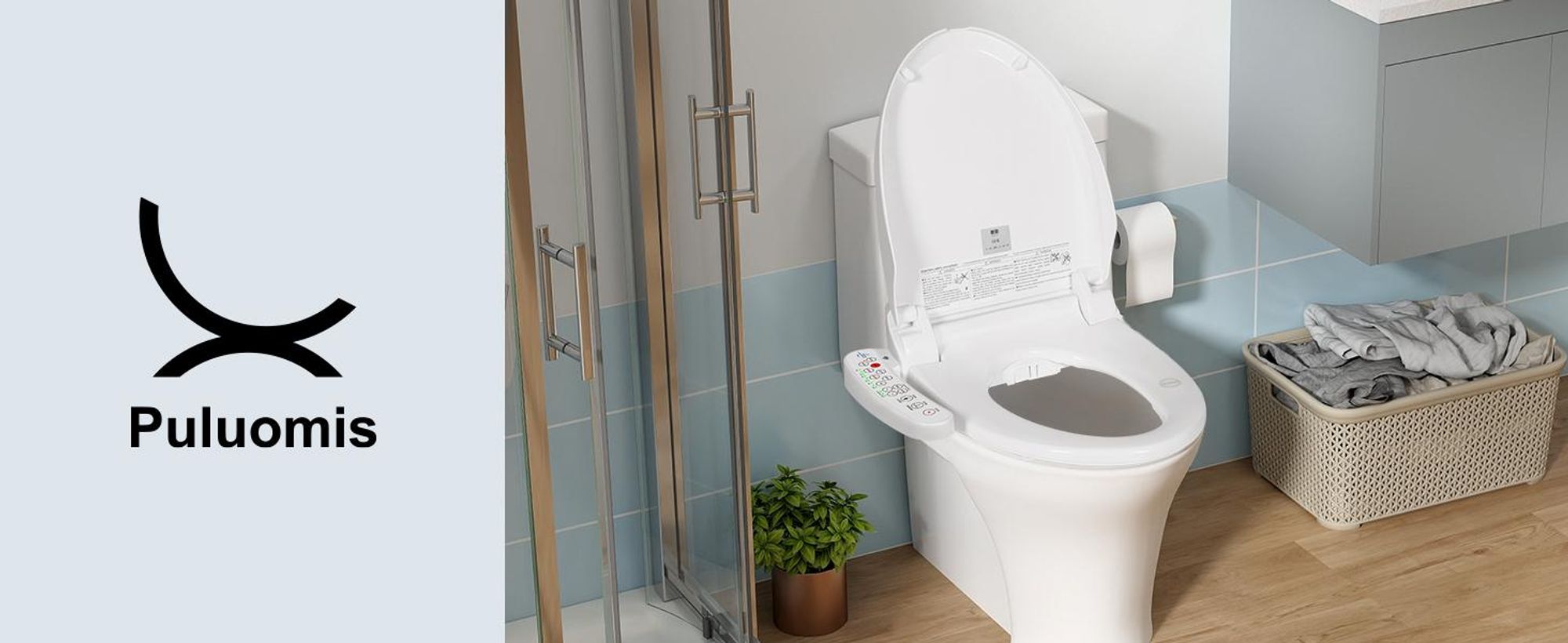 Puluomis WC-Sitze Toilettensitz Smart Automatisch Elektrisch, Toilettendeckel D Form mit absenkautomatik weiß lang