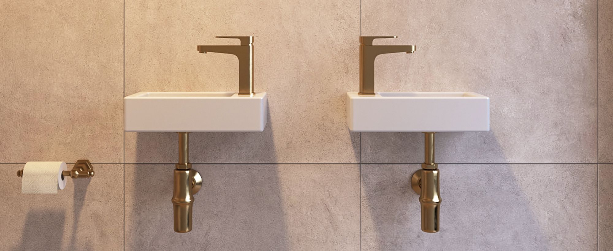 Platzsparend, perfekt für kleine Badezimmer