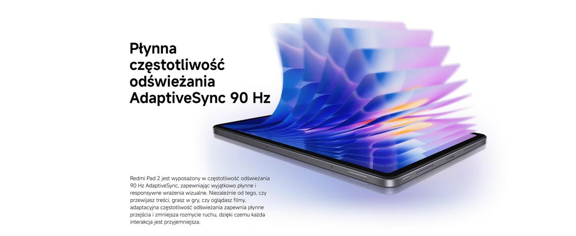 Xiaomi Redmi Pad 2, 27,9 cm (11"), 2560 x 1600 pikseli, 256 GB, 8 GB, 510 g, grafitowy