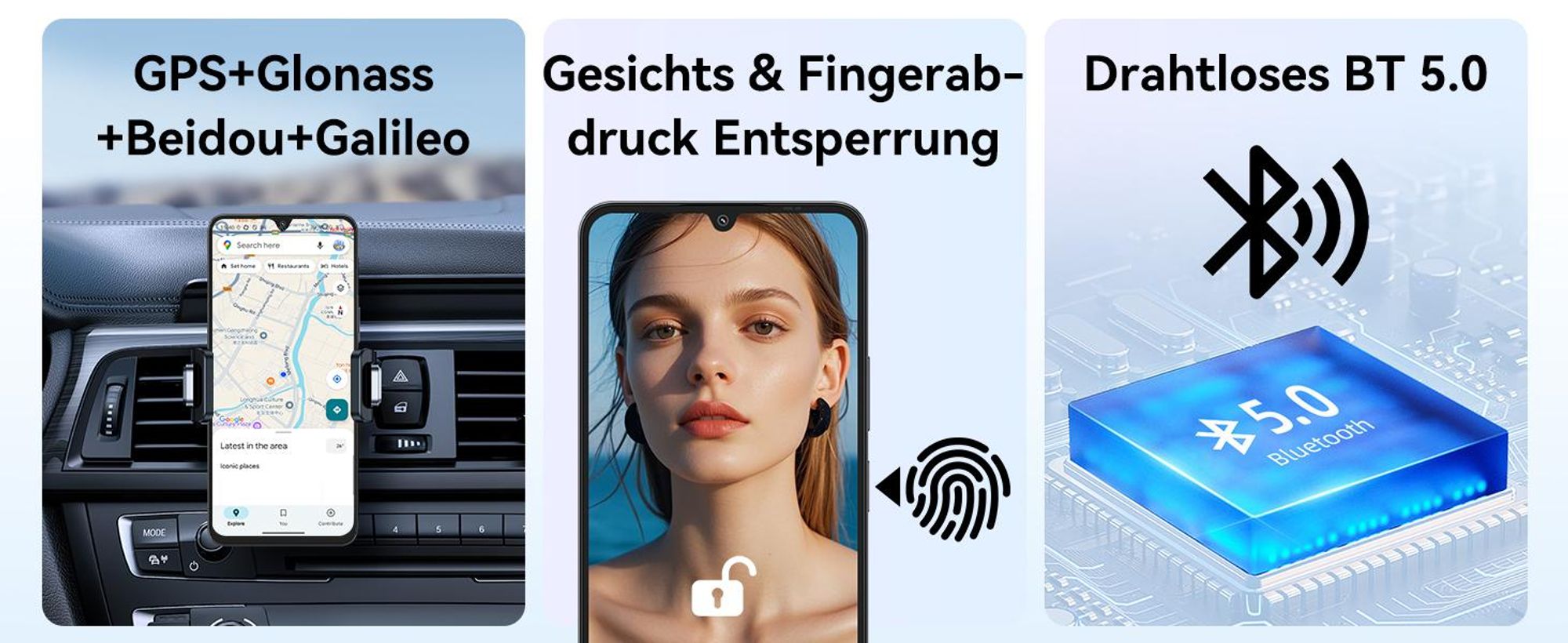 Blackview Shark 6 Handy 5G, 6,88“, 12GB+128GB/2TBTF, Octa Core, AI Fotoalbum, Android 15, ohne vertrag, 5000mAh, Dual SIM, NFC, 120Hz, 18W