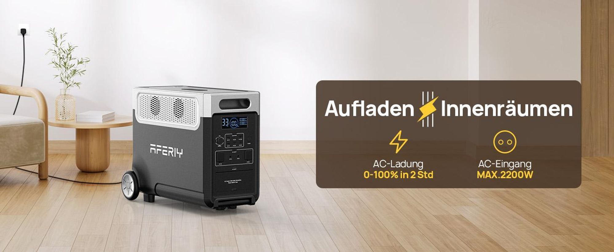 AFERIY P310 Powerstation Host 3840Wh/3600W mit erweiterbarer LiFePO4 Batterie