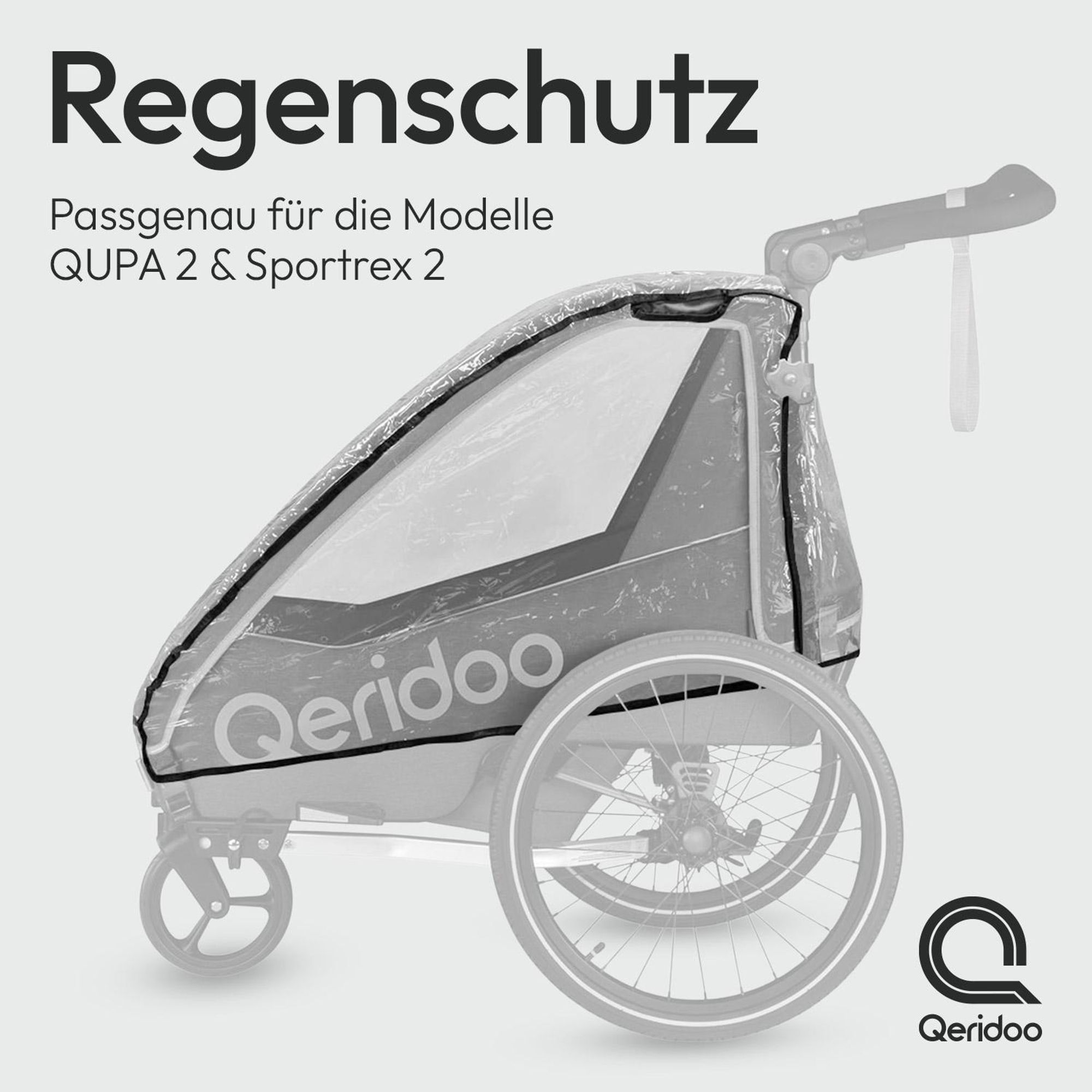 Qeridoo Regenschutz QUPA 2 / Sportrex 2