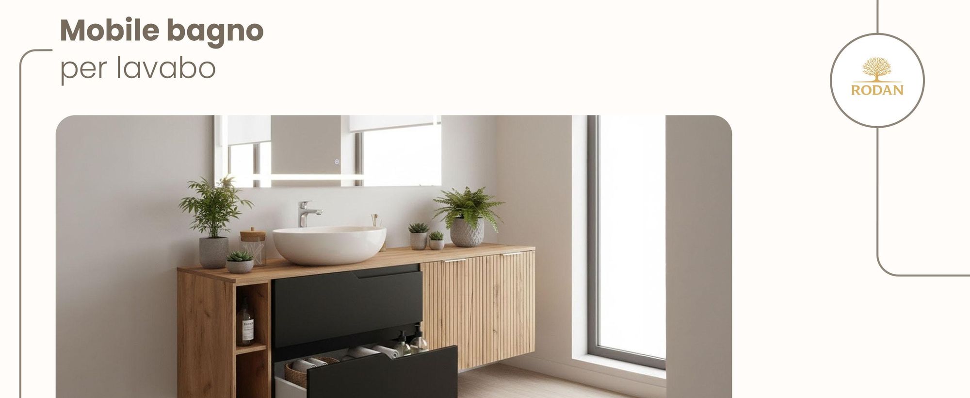 RODAN, mobile bagno, mobile sotto lavabo, mobile bagno moderno, mobili per il bagno