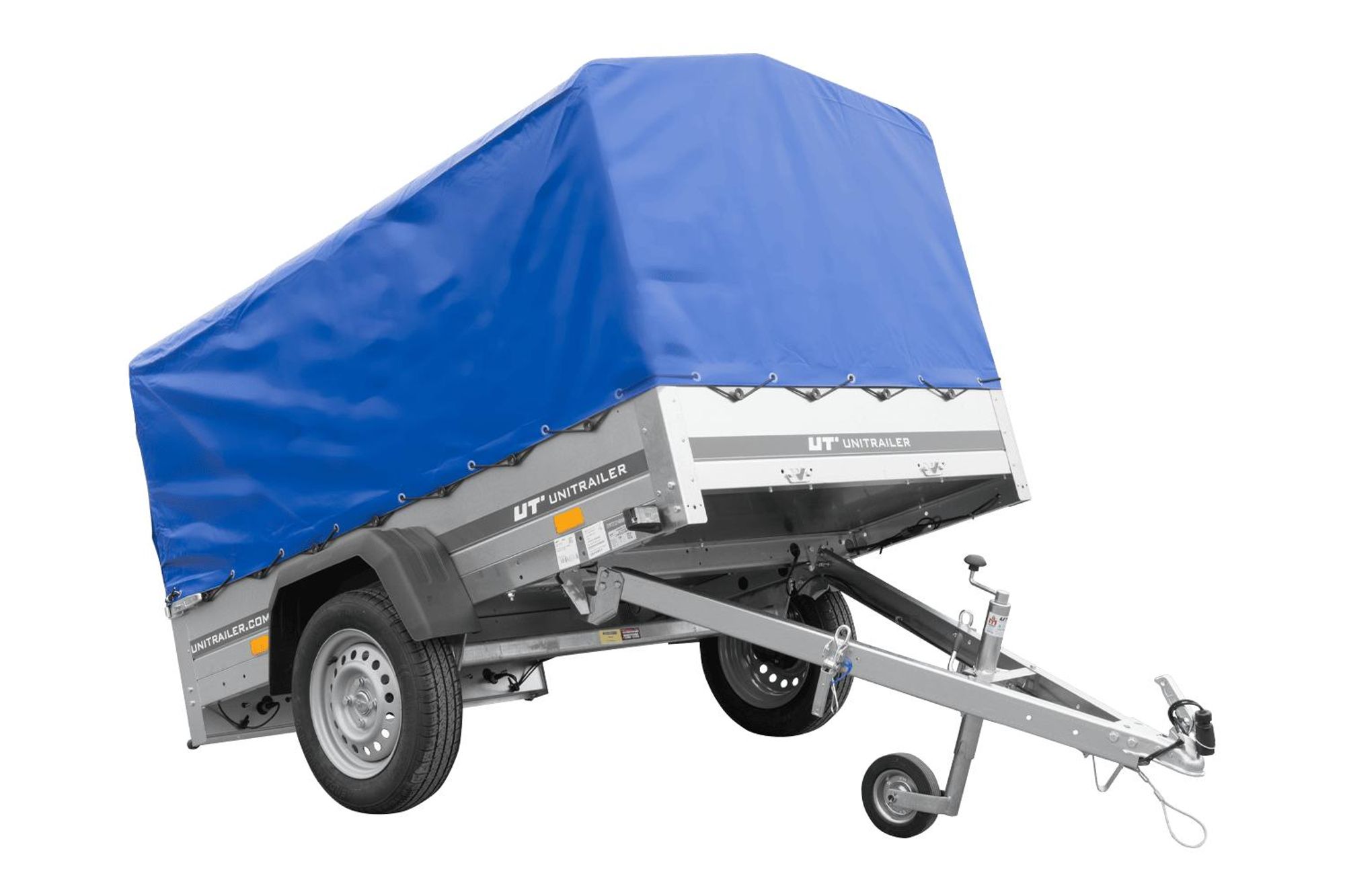 Přívěs Garden Trailer 201 KIPP s rámem H-800 a modrou plachtou