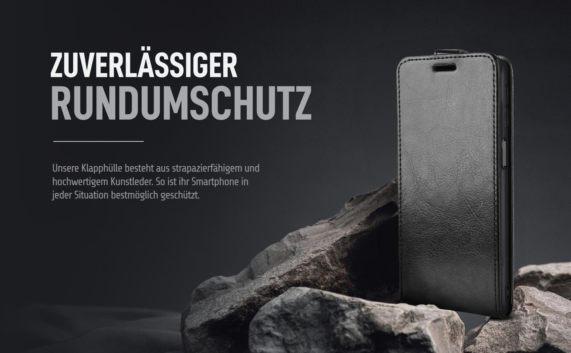 Smartphone Hülle in Schwarz für Samsung Galaxy A14 / A14 5G mit 360 Grad Schutz