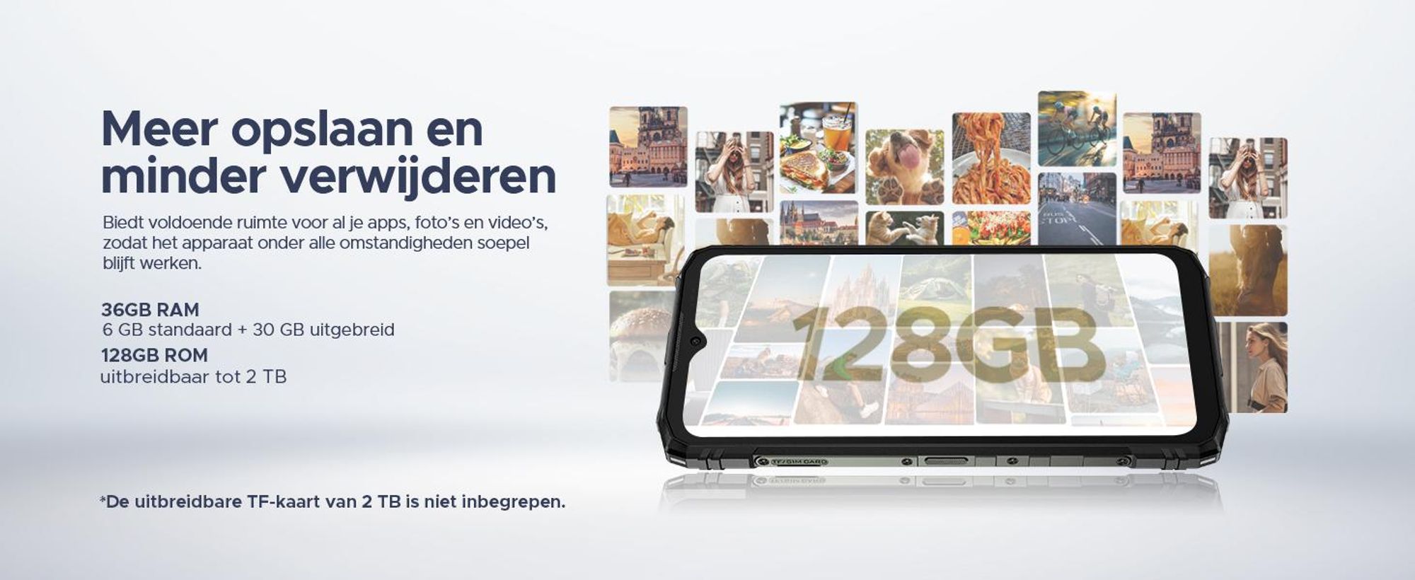 Doogee Blade 10 Ultra Energy, 16,7 cm (6,56 inch), 6 GB, 128 GB, 64 MP, Android 16.0, zwart