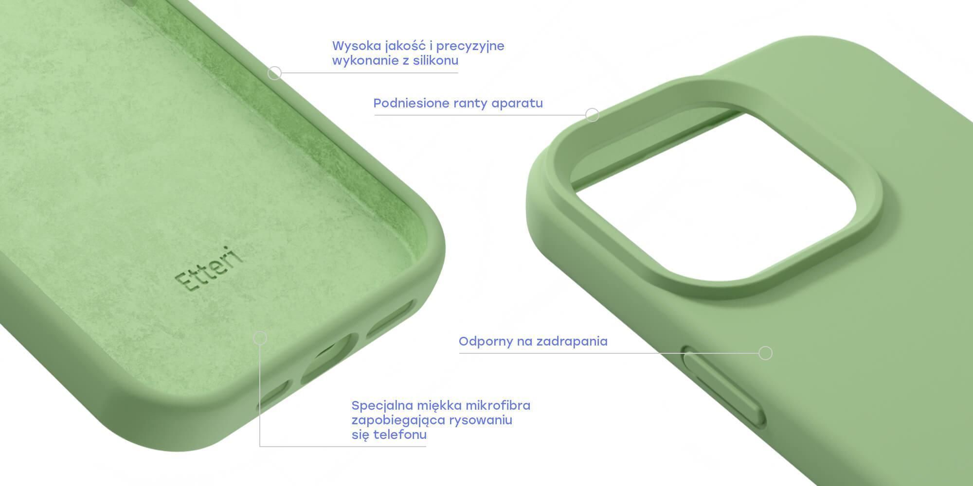 Nakładka Etteri Silicone Case do Samsung Galaxy S24 Plus czarna