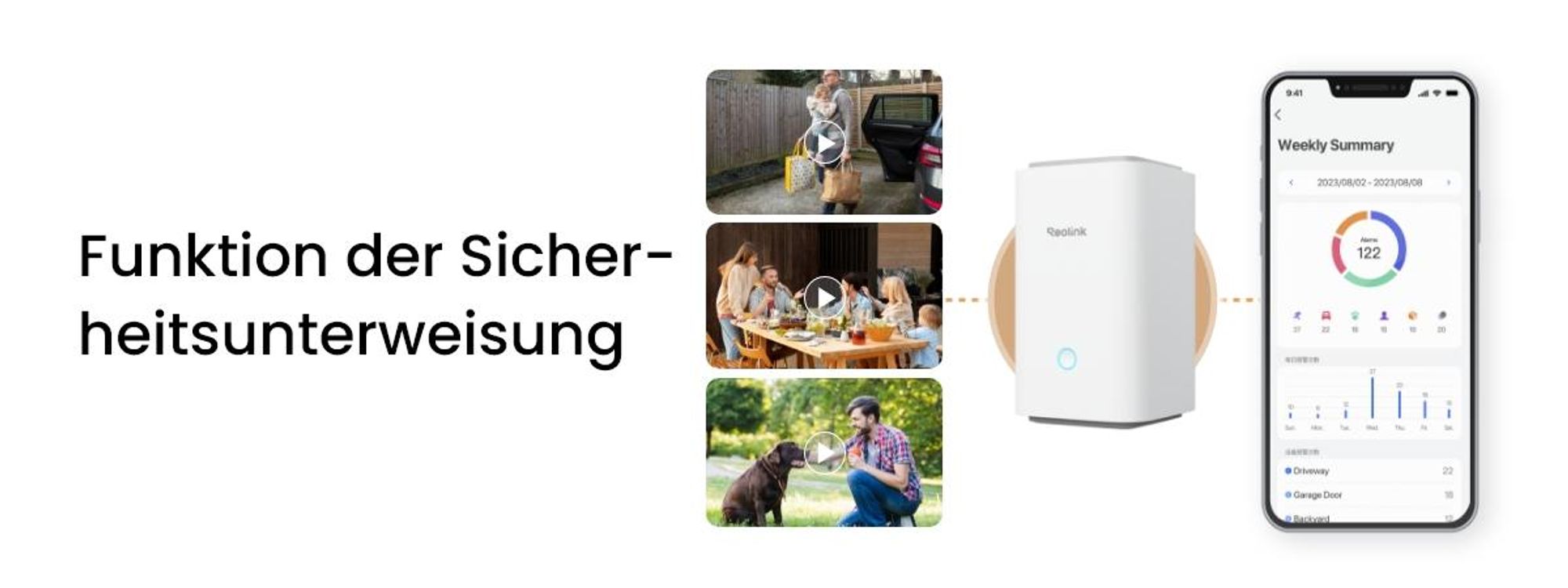 Reolink Argus PT Ultra+Solarpanel mit Home Hub, 4K 8MP Akku Überwachungskamera Set, 5/2,4 GHz, 360° Schwenkbar, mit 64GB SD-Karte, Schwarz