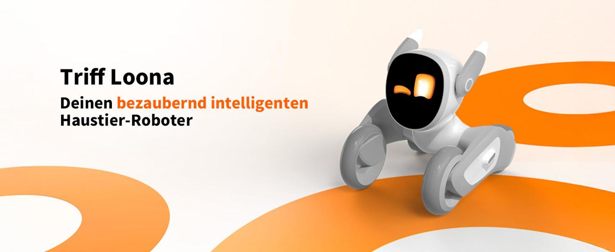 Loona Petbot – Interaktives Roboter-Haustier mit KI – Mehrsprachiges und lehrreiches Spielzeug – Mit Ladestation