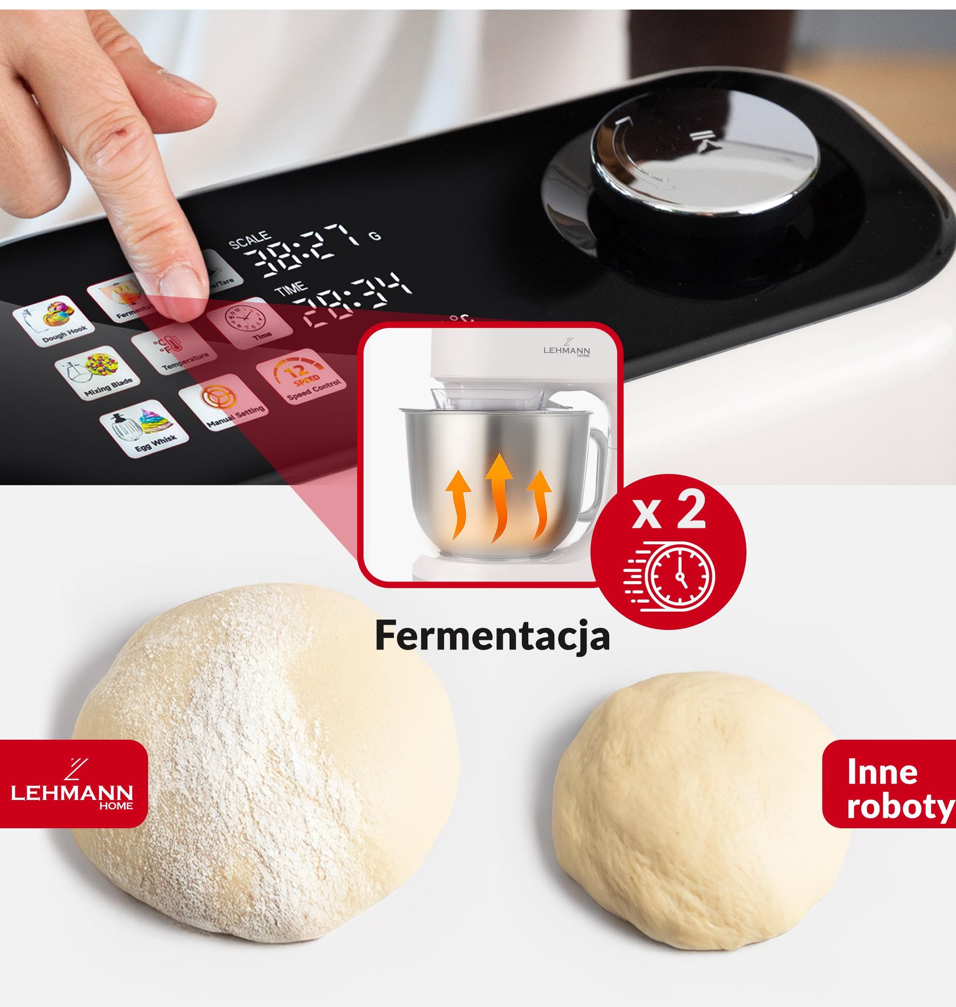 Podgrzewana misa, możliwość fermentacji