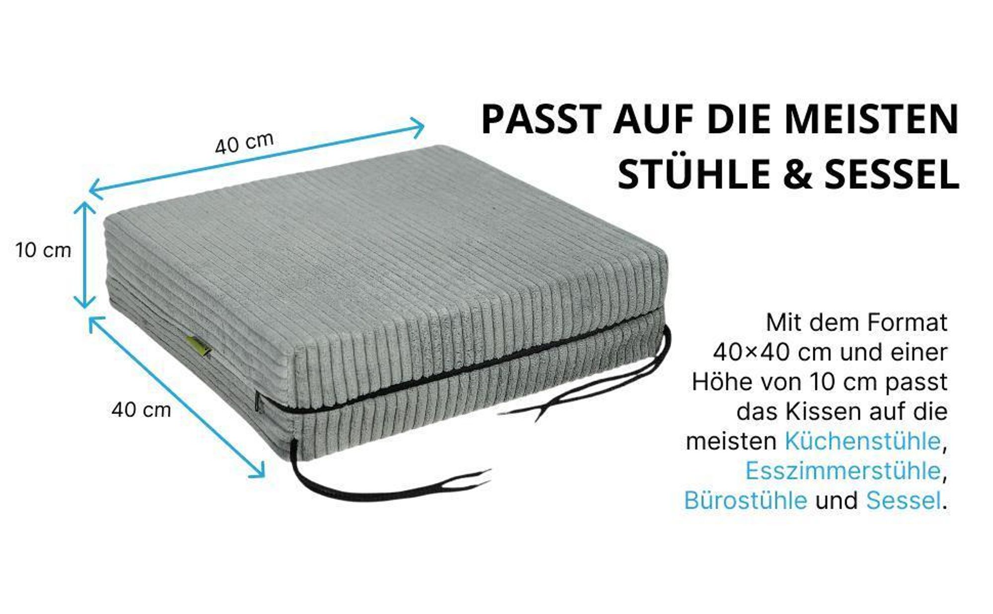 sitzkissen dicke balkon stühle gartenstuhl stuhlpolster hoch sitz polsterung gartenstuhlkissen