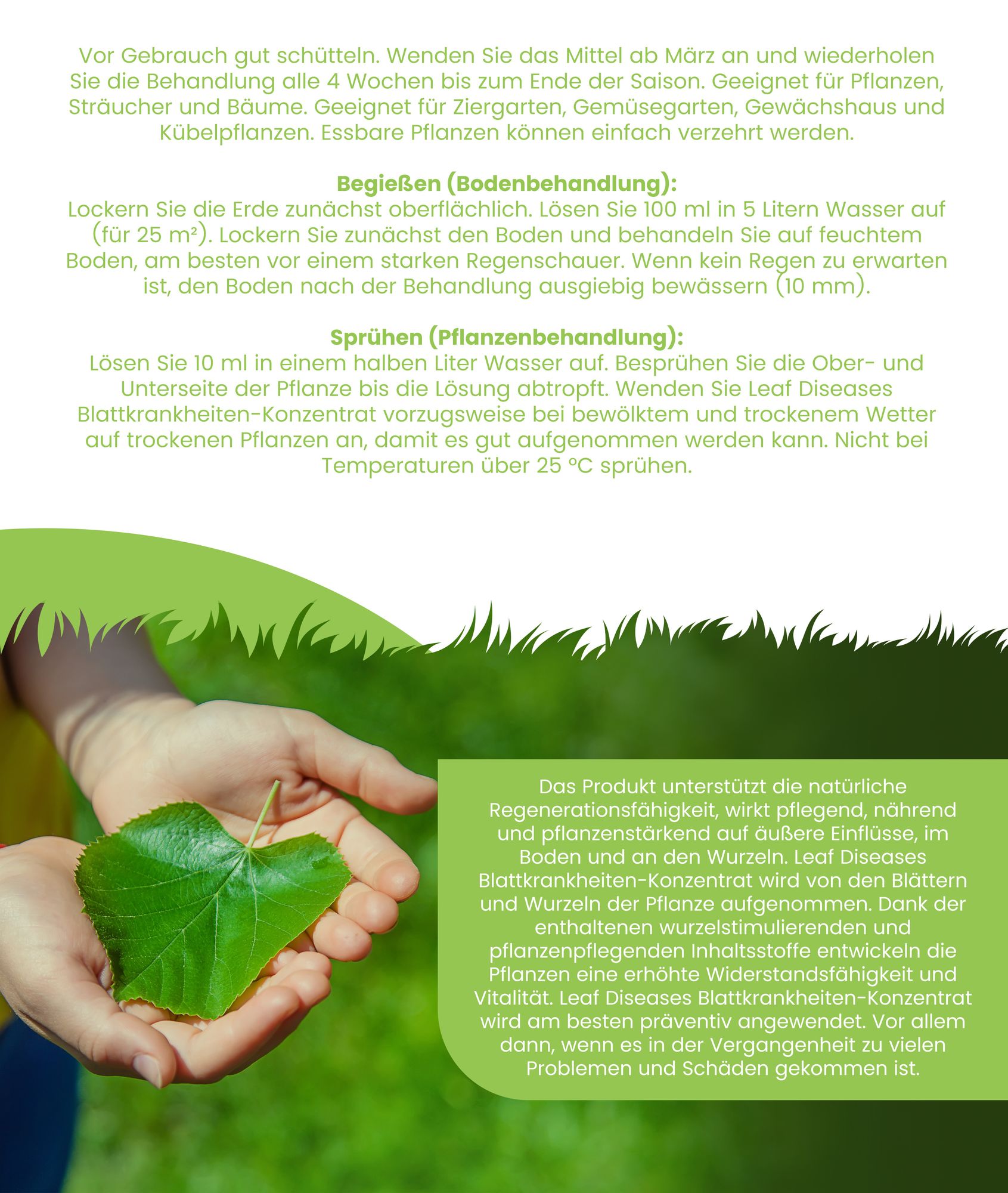 Leaf Diseases Blattkrankheiten-Konzentrat - 500 ml für 500 m2- Organifer