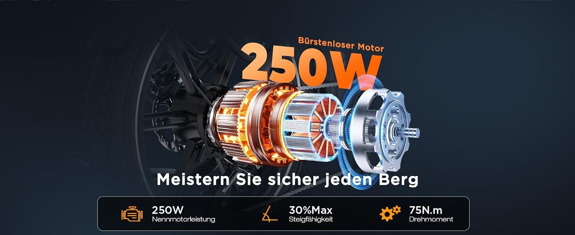 HITWAY BK6SPRO E Bike,Elektrofahrrad Faltbares,All-Terrain E-Bike mit 20 *4,0 Zoll Fat Reifen,48V 18Ah Akku,250W Motor 25 km/h 7-Gang, 60-140 km