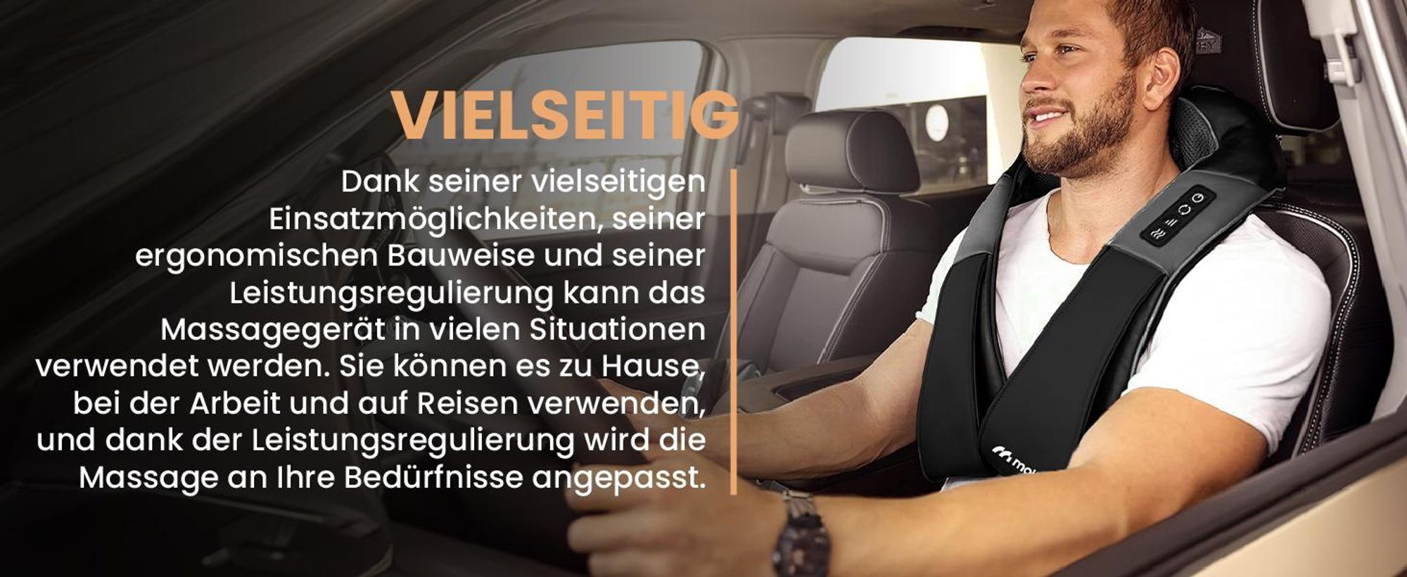Nackenmassagegerät  Rücken ganzer Körper Masagegerät Shiatsu mit Erwärmung