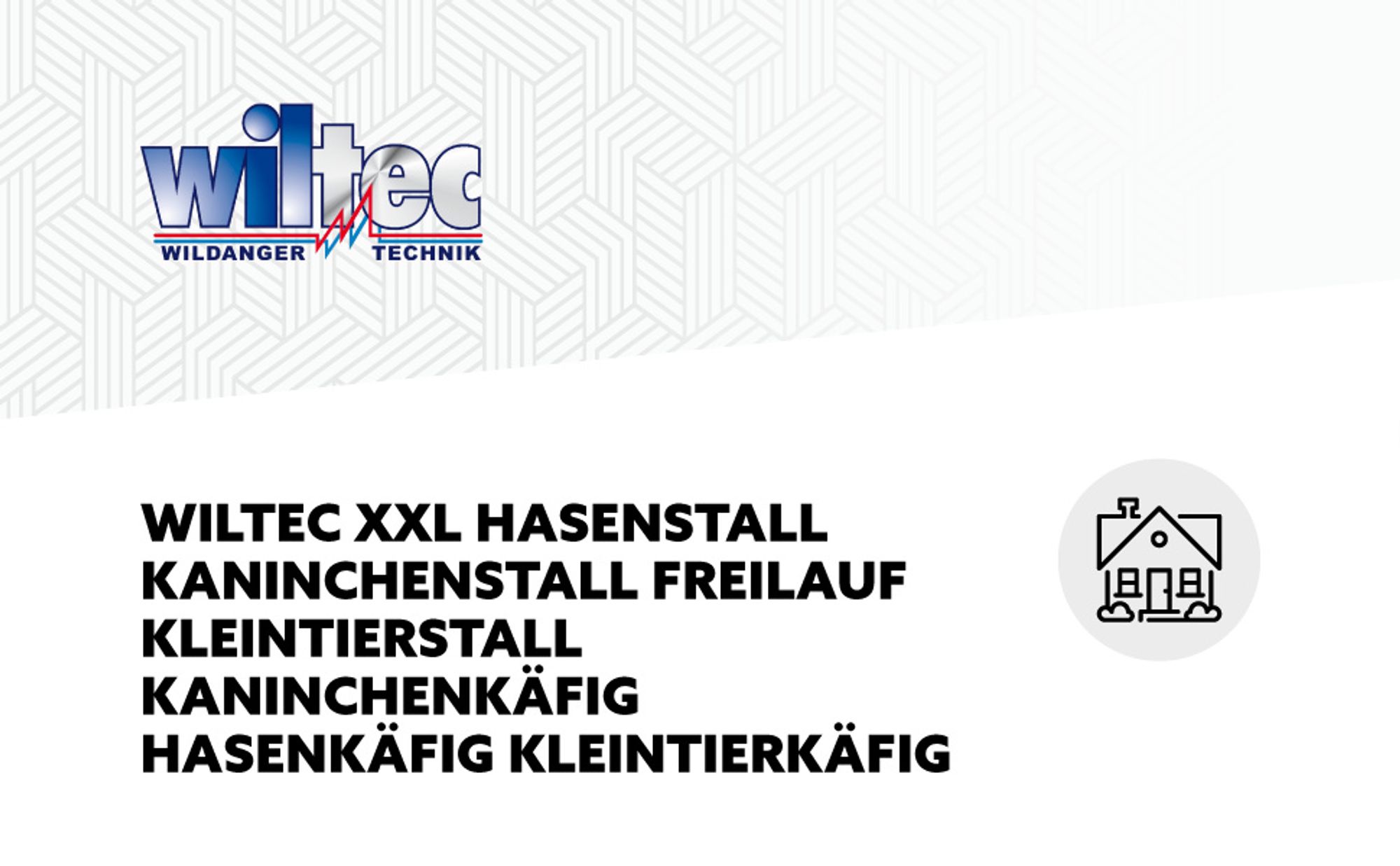 Wiltec XXL Hasenstall 2110 x 530 x 835 mm mit Freilaufgehege und erhöhtem Unterschlupf aus Kiefernholz, Kaninchenkäfig mit 2 Etagen, Kleintierstall