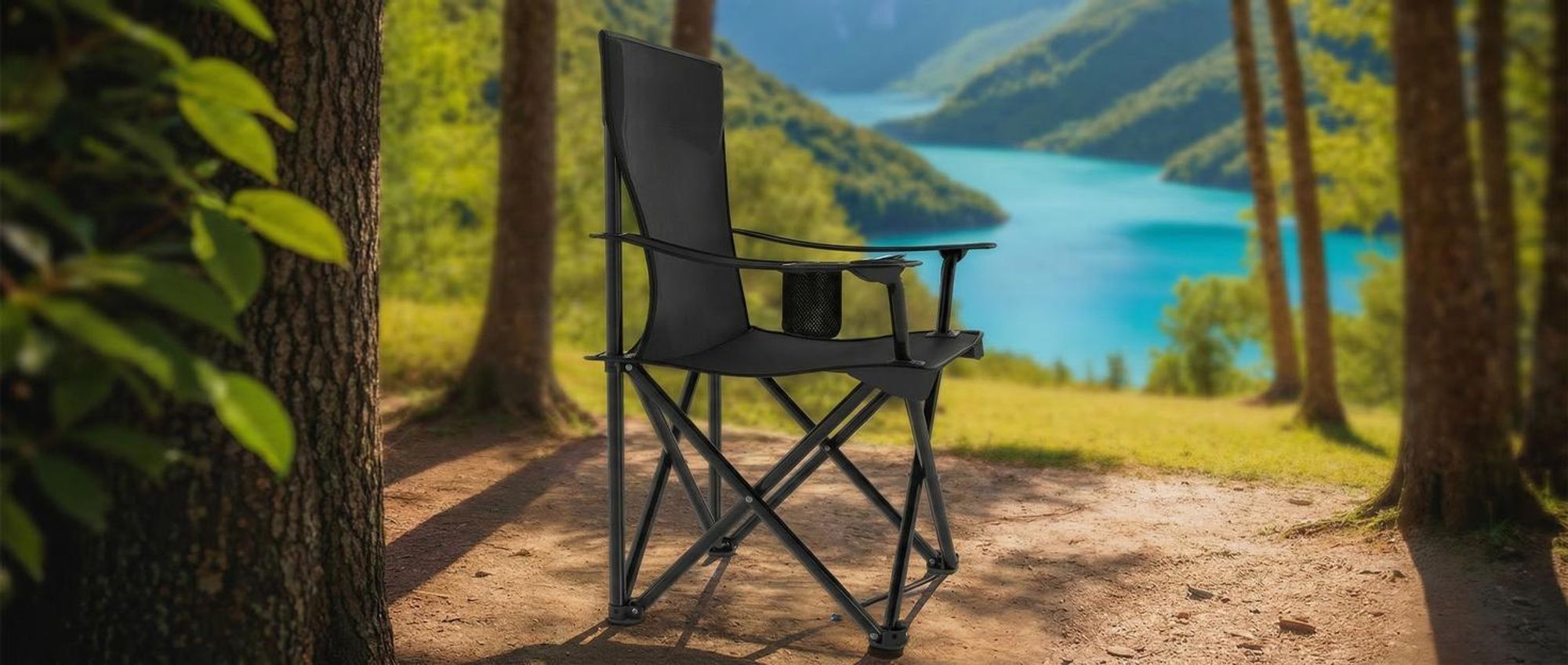 tectake® Set Campingstuhl Gil 80 x 48 x 84,5 cm