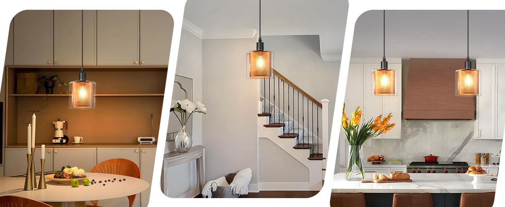 ZMH Hängelampe Vintage Pendelleuchte 1 Flammig Glas Gold Hängeleuchte mit Stecker und Schalter Pendellampe E14 2M Kabel Metall Retro Esstisch Lampe Hängend für Esszimmer Wohnzimmer Küche