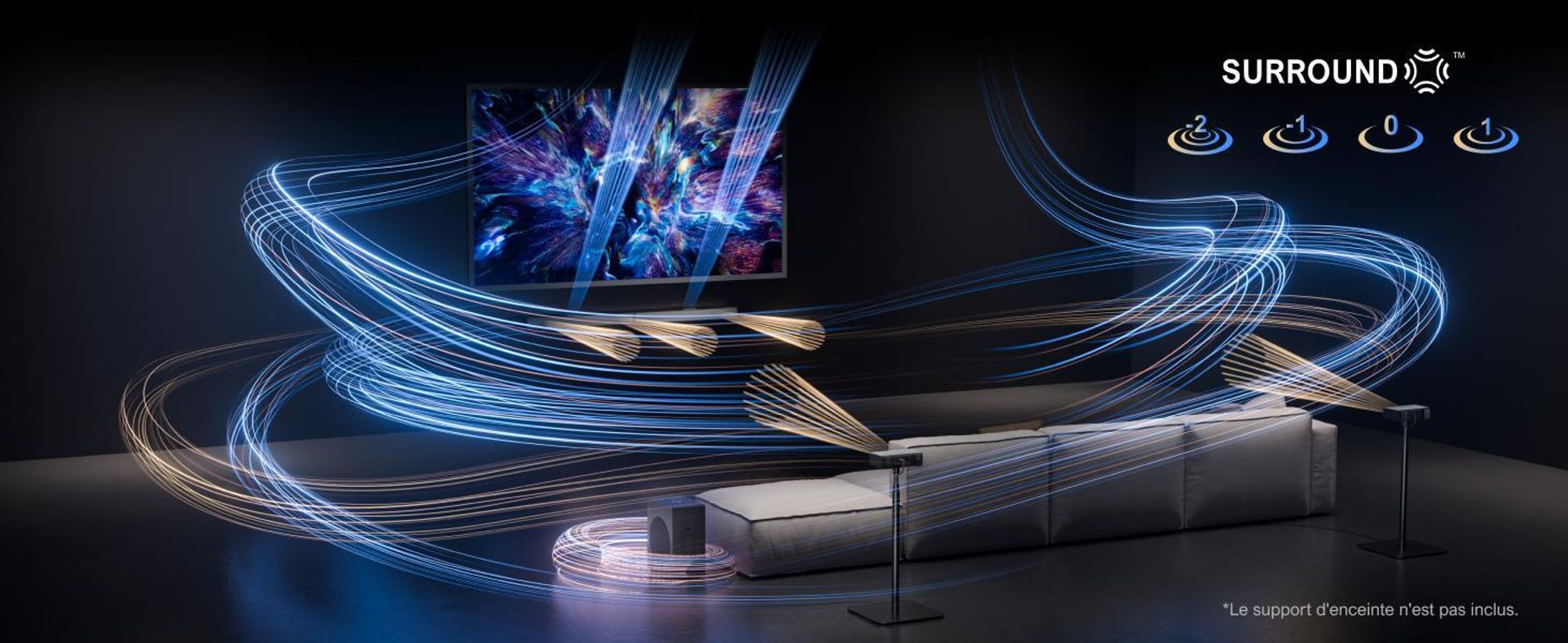ULTIMEA Barre de son 5.1.2 canaux pour téléviseurs avec Dolby Atmos, Système de son surround home cinéma avec subwoofer pour un son cinéma, HDMI/Opt/Bluetooth