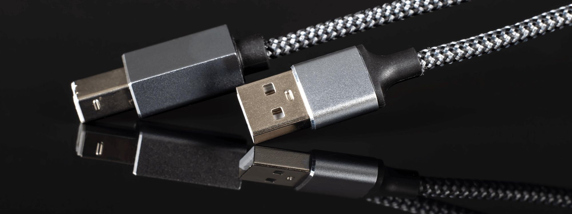 USB 2.0 Druckerkabel 3m Typ A auf Typ B High Speed Scannerkabel für HP Epson Brother Canon Drucker Silber Nylon Reagle