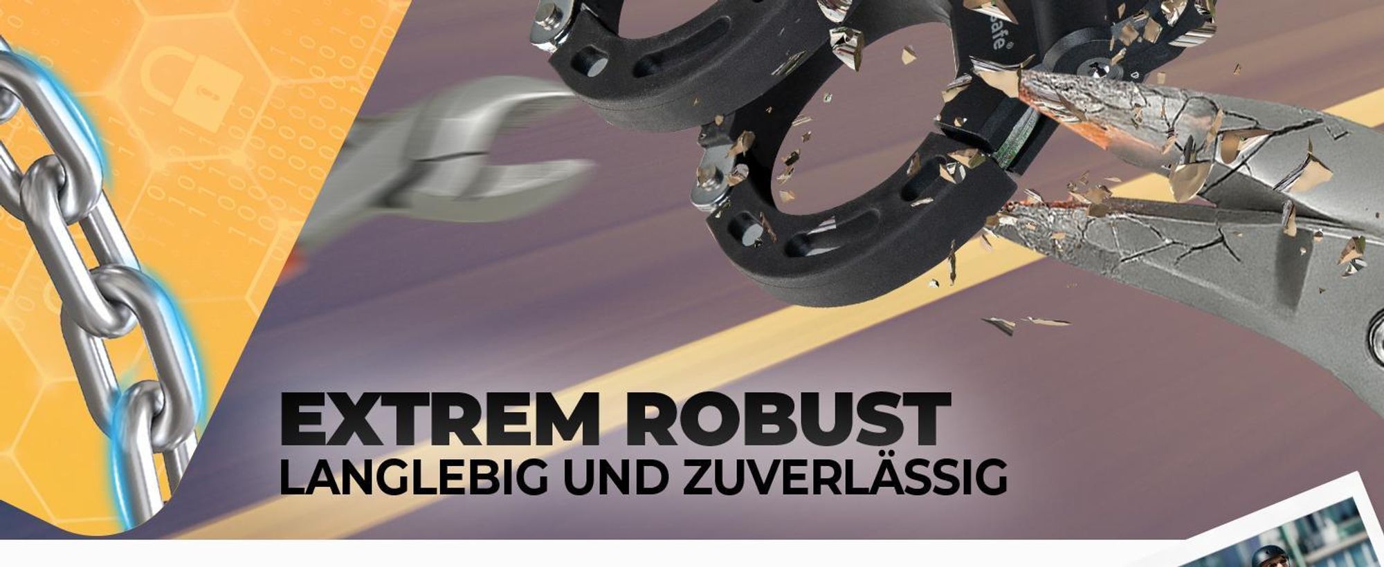 firstsafe® E Scooter Schloss & Handschellenschloss für E Roller – Hochsicherheits-Schloss für E-Scooter | Sicheres Lock, Wasserdicht (schwarz)