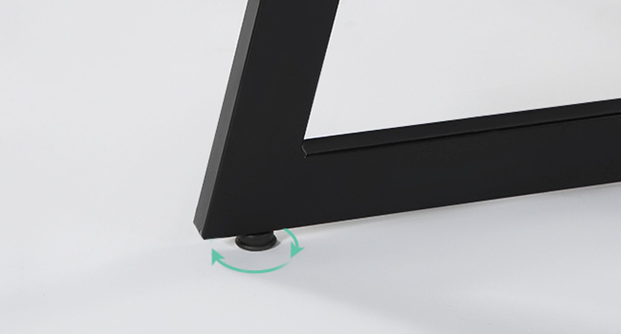 Tribesigns Esstisch für 6–8 Personen, großer moderner Esszimmertisch mit Metallrahmen, 180*80 cm Küchen-Esstisch für das Esszimmer, Schwarz