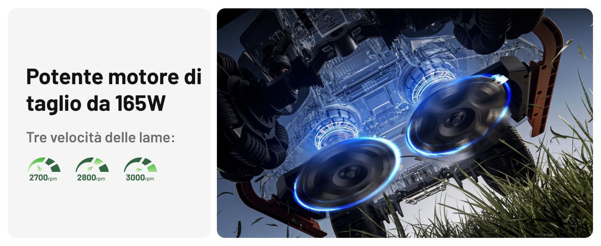 Robot tagliaerba Mammotion LUBA 3 AWD 5000 con garage, fino a 5000 m², trazione integrale, pendenza 80%, mappatura automatica, modulo 4G, APP
