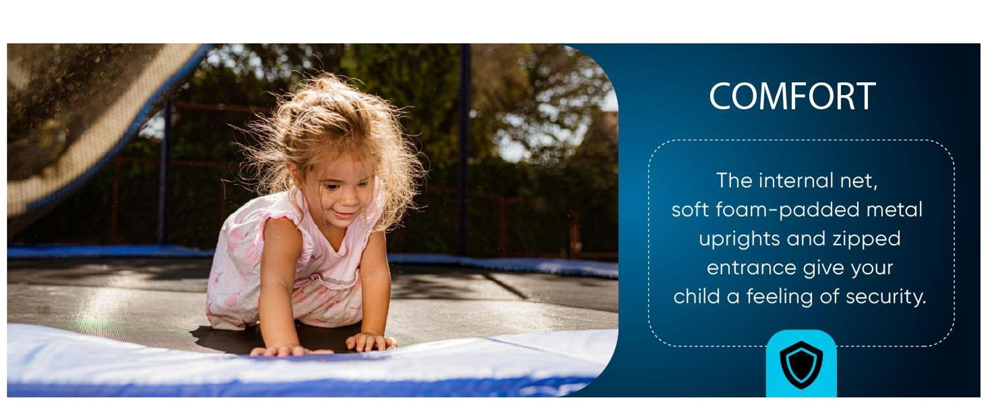 Walden Sports 8ft Gartentrampolin 244 cm Set mit Sicherheitsnetz & Randabdeckung  Outdoor Kindertrampolin aus verzinktem Stahl, bis 100 kg belastbar