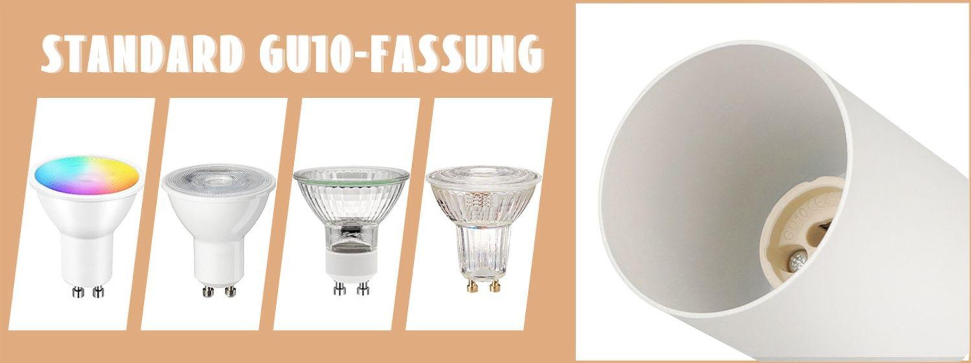 ZMH plafoniera bianca faretto da soffitto 2 fiamme legno plafoniera GU10 faretto da soffitto orientabile 350° faretto per soggiorno camera da letto cucina corridoio sala da pranzo
