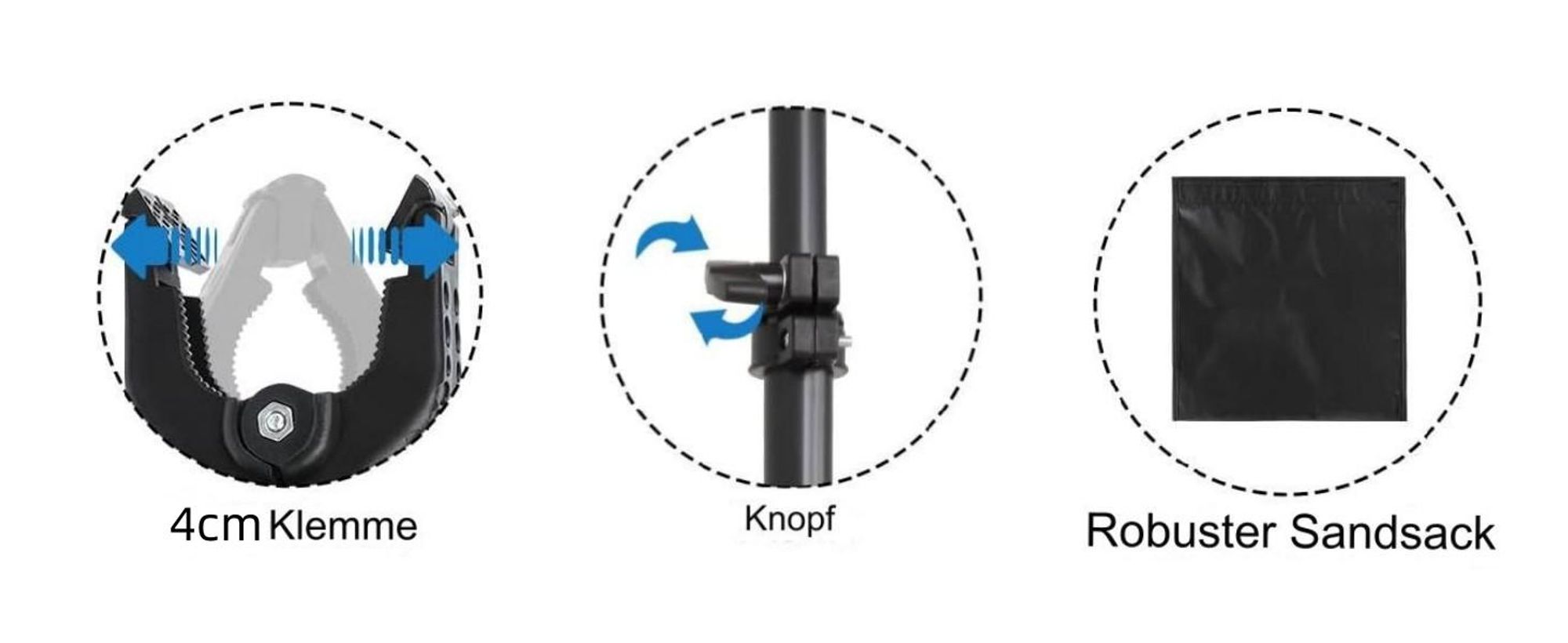 FCH Hintergrund Ständer Set 2,6 x 3m Verstellbarer Hintergrund Hintergrundständer Stützsystem Ständer mit Tragetasche für Porträt Produkt Videoaufnahm