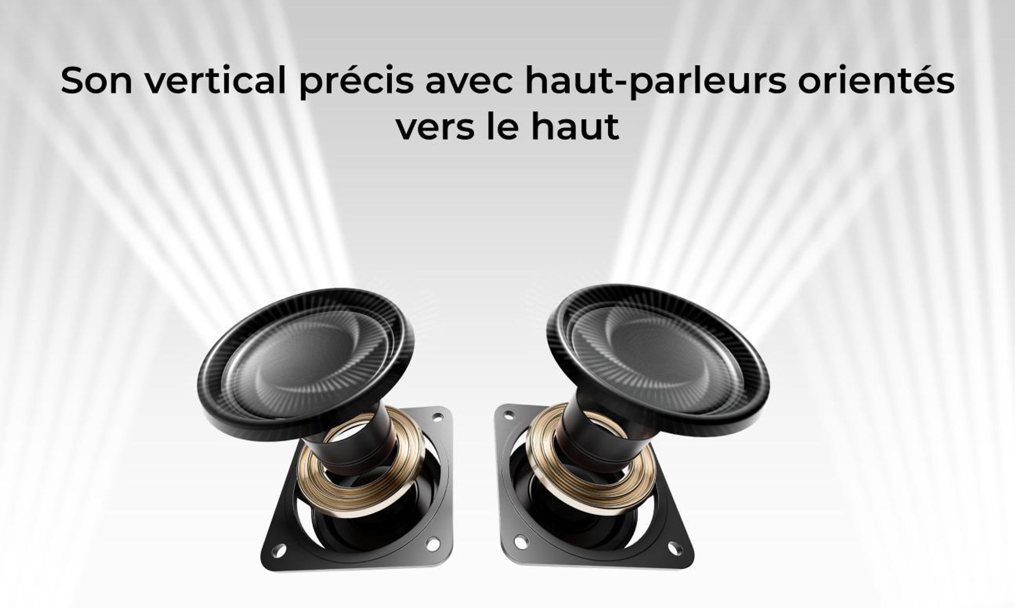 ULTIMEA Barre de son 3.1.2 canaux avec Dolby Atmos, système surround pour téléviseur avec subwoofer 6,5 pouces, Bluetooth 5.4, HDMI eARC, 360W