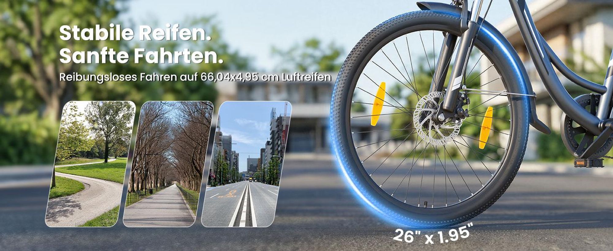 Touroll B1 E-Bike 250W, 90 km Reichweite, Shimano 7-Gang, 100 mm Federgabel, 25 km/h, Tiefeinsteiger