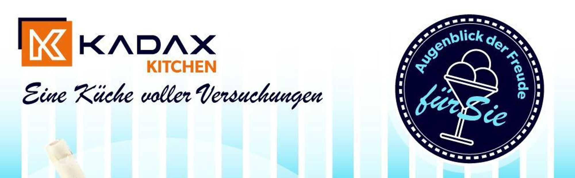 KADAX Eisbecher Glas "Snag", Eisschalen, Eisgläser, Dessertschalen für Desserts, Eiscremegläser, 300 ml, 6 Stück