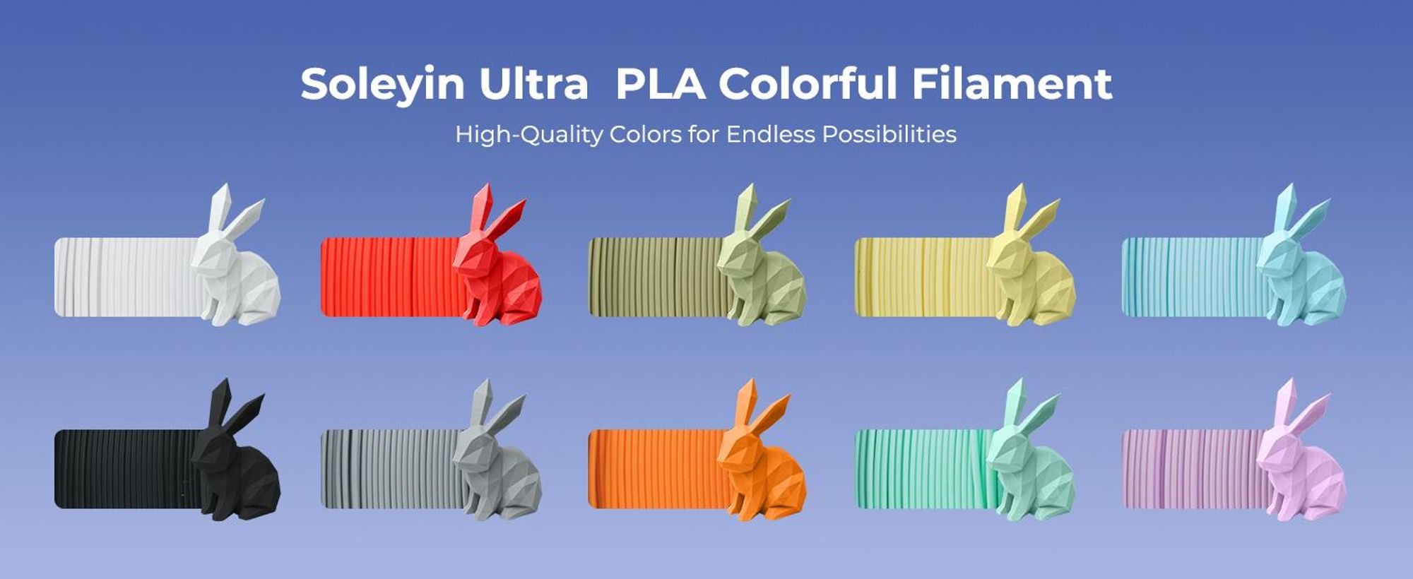 Creality Soleyin PLA Filament 1.75mm Weiß, 3D Drucker Filament 1kg 30-300mm/s, für die meisten 3D-Drucker Creality Ender-3 K1 K1C K2 plus Hi