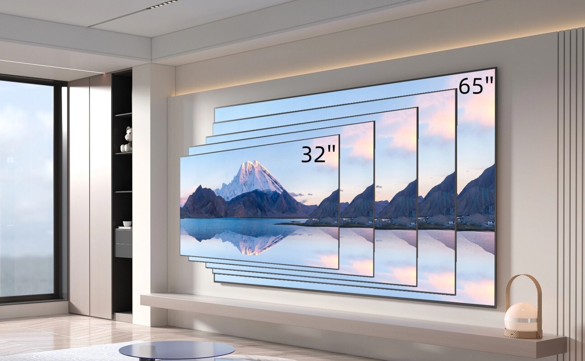 FCH TMXD-103 TV Wandhalterung Neigbar max.VESA 400x400mm für 32-65zoll TV/Monitor mit Wasserwaage, Schwarz