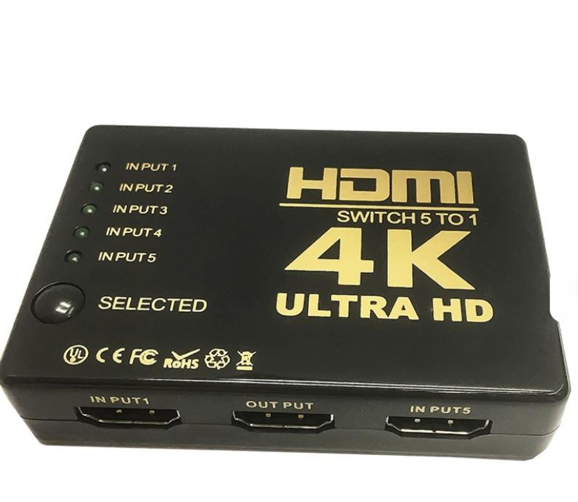 HDMI Umschalter Switch 5-Port 5 auf 1 Modell 5TO1 für TV PS4 PS5 Xbox Beamer
