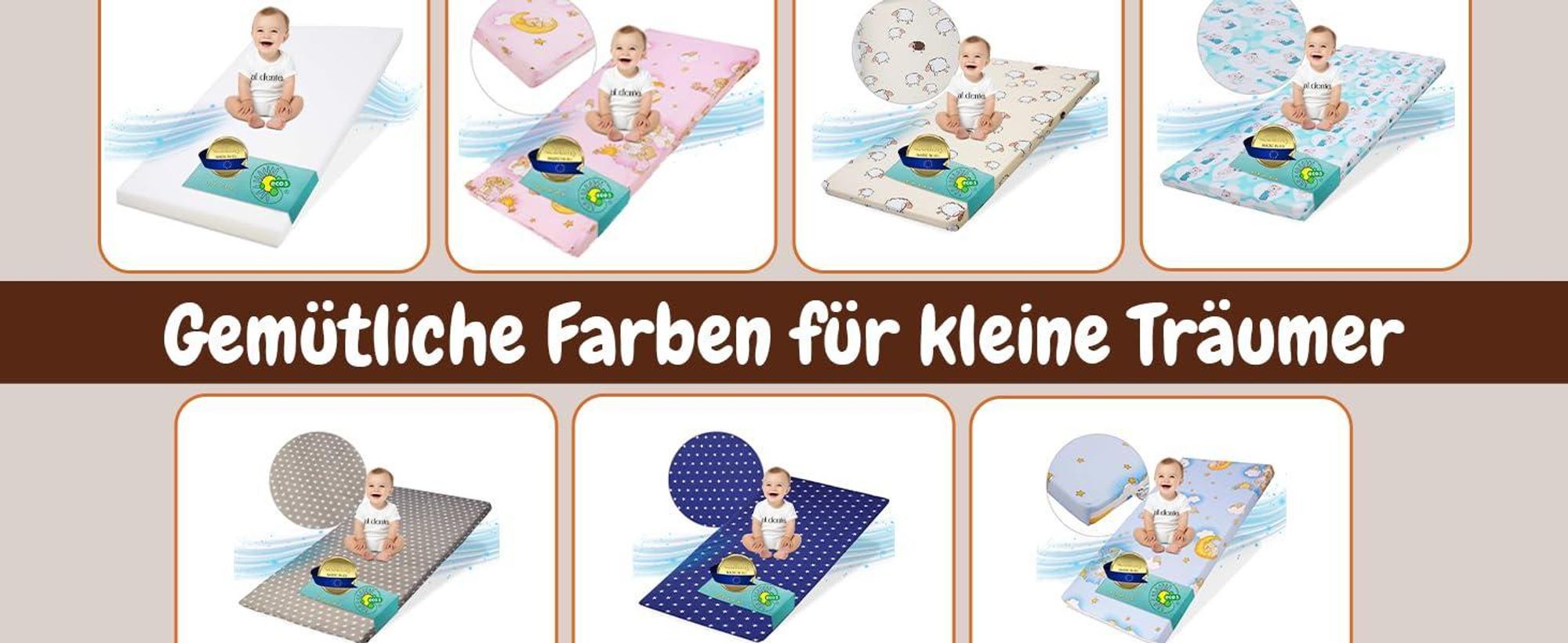 Kindermatratze | klappbare Kindermatratze | Kinder Rollmatratze | Reisebett-Schaumstoffmatratze 70x140 | Kinderbettmatratze mit Mikrofaserbezug