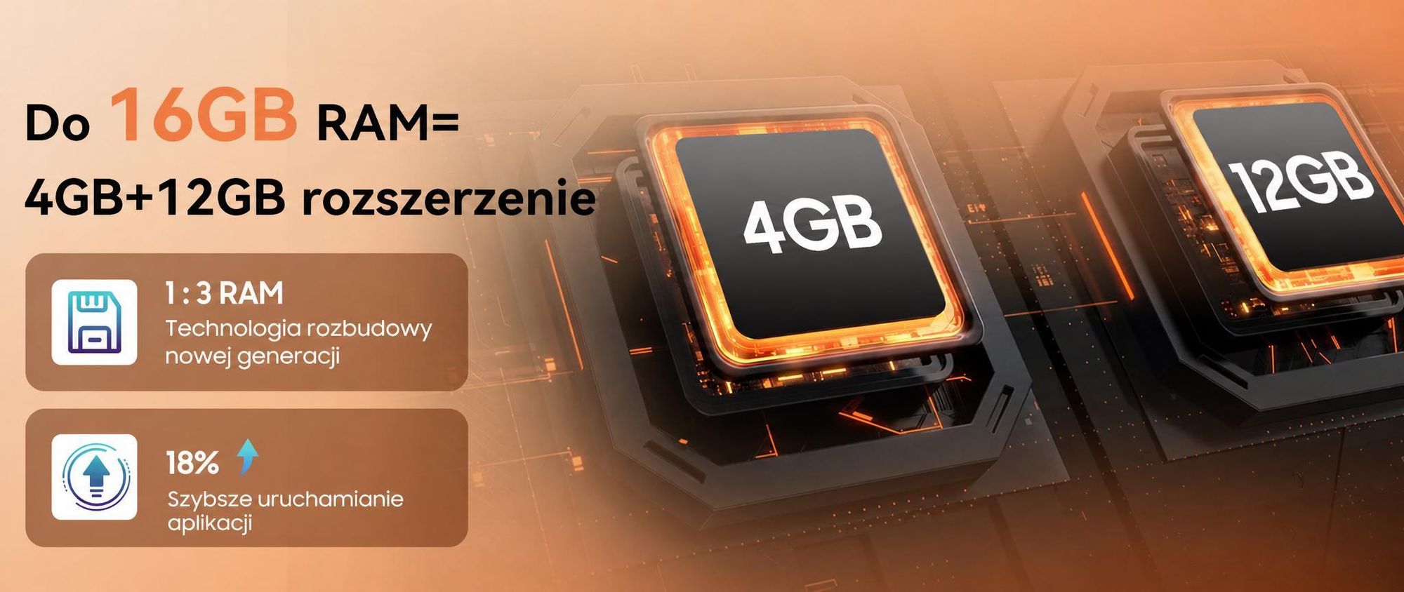 Telefon komórkowy Blackview WAVE 7C 2026 bez umowy, 6,56", Android 16, 16 GB + 64 GB / karta TF do 2 TB, Face ID, bateria 5000 mAh, aparat 32 MP, dwie karty SIM, Wi-Fi 5, IP54