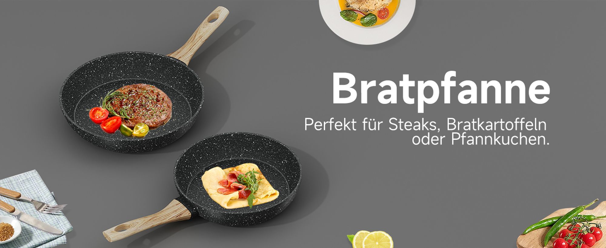 Topfsets, 12-teilige Kochtopfset Antihaft-beschichtete, Aluminium Topfset Induktion Induktionstöpfe mit Deckel, ,Töpfe & pfannen, Schwarz