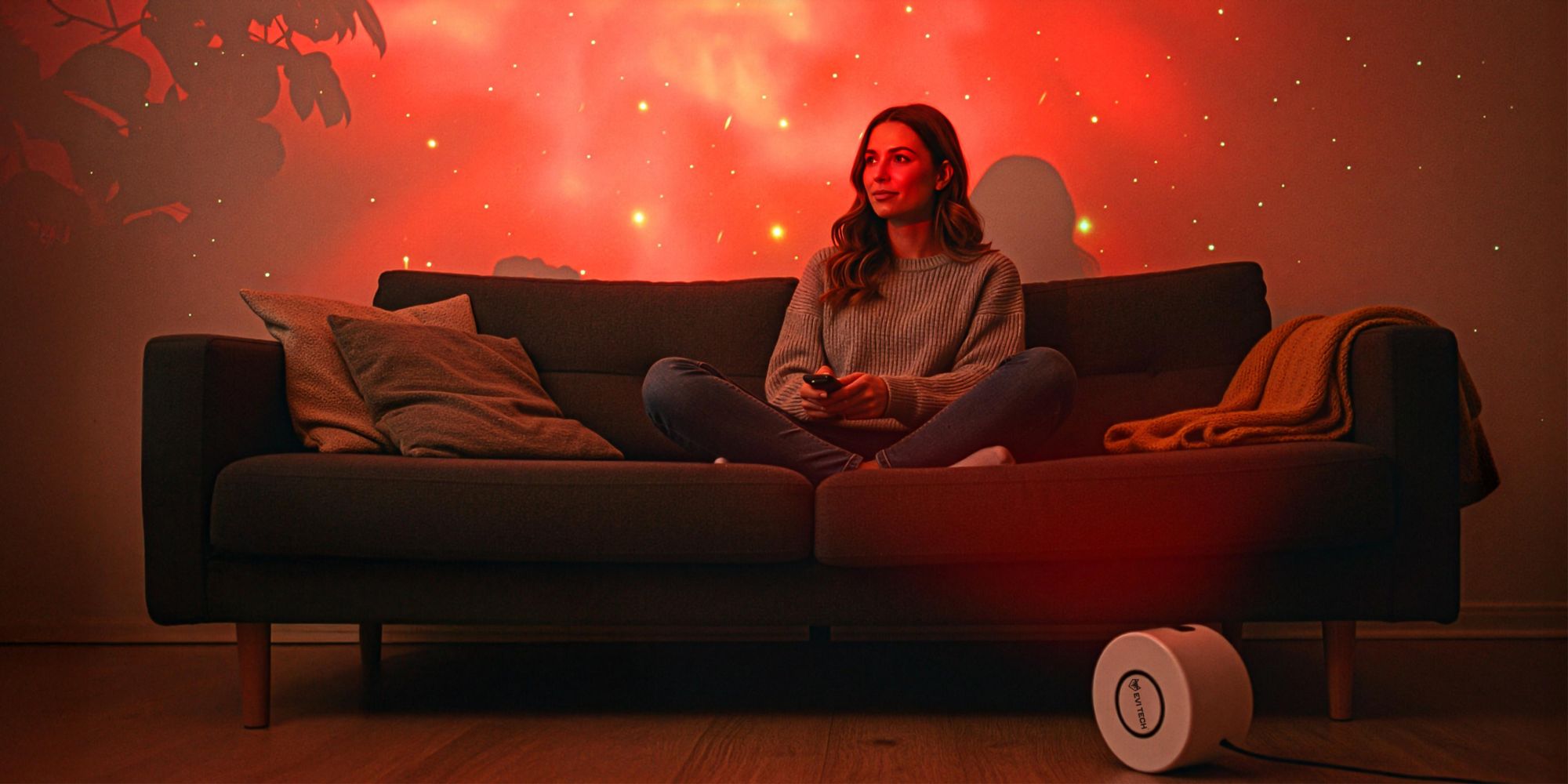 LED Sternenprojektor Galaxy Star, 3D Nachtlicht Beamer mit Fernbedienung, Sternenhimmel Projektor für Kinder & Schlafzimmer, EVI TECH GalaxyStar 2.1